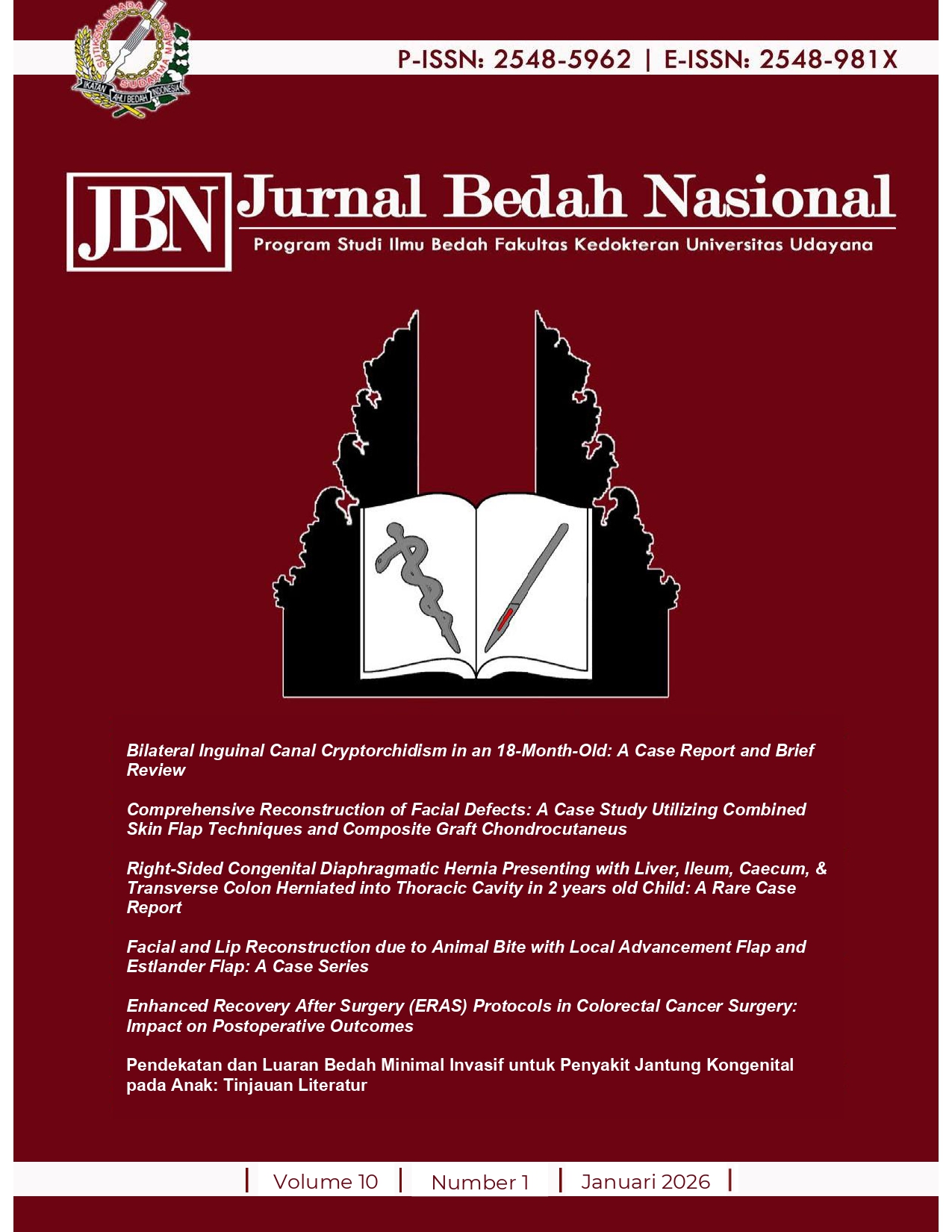 					View Vol. 10 No. 01 (2026): Jurnal Bedah Nasional
				